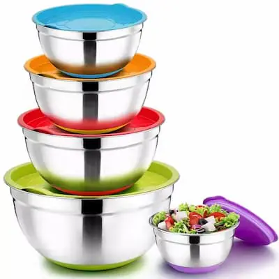 Proveedor mayorista de 5 piezas de tazones mixtos de acero inoxidable: OEM y personalización disponibles