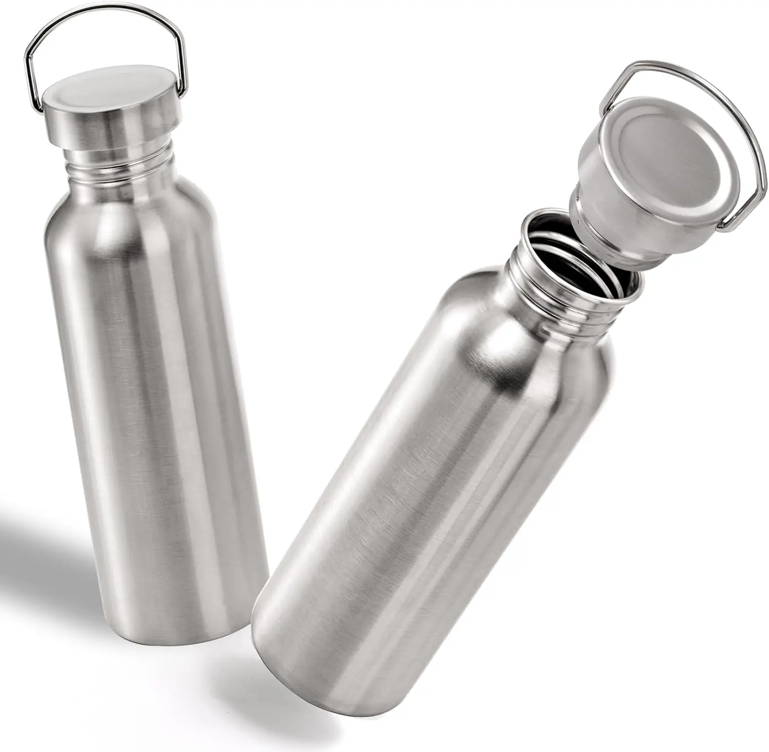 Single Walled Uninsulate Metal Water Bottle