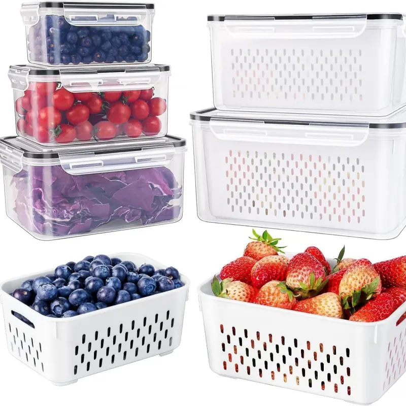 China 5 PCS Large Fruit Containers for Fridge