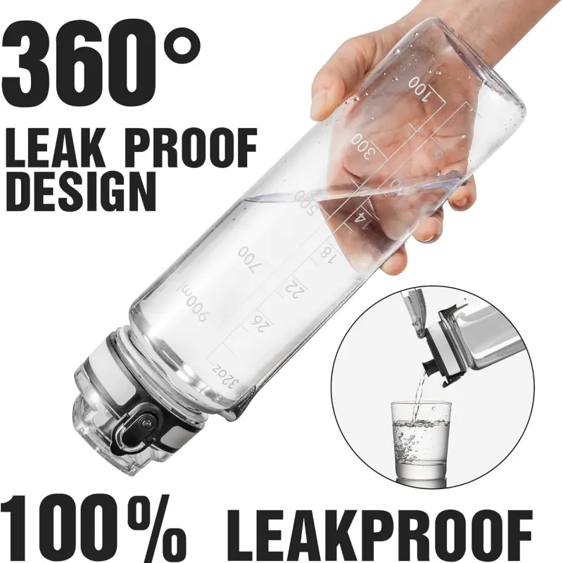 Water Bottle with Time Marker-5