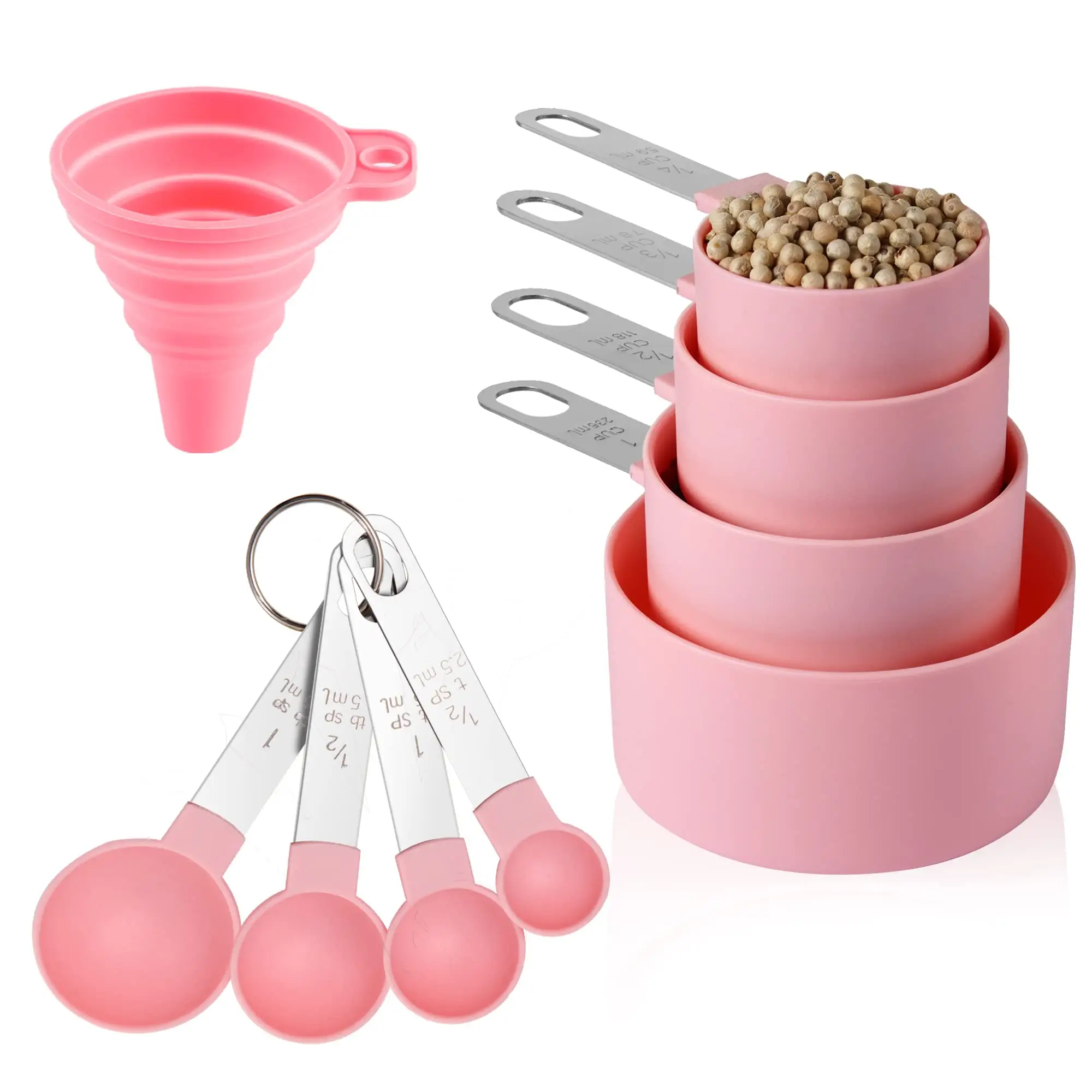 9pcs Silicone Measuring Spoons Set