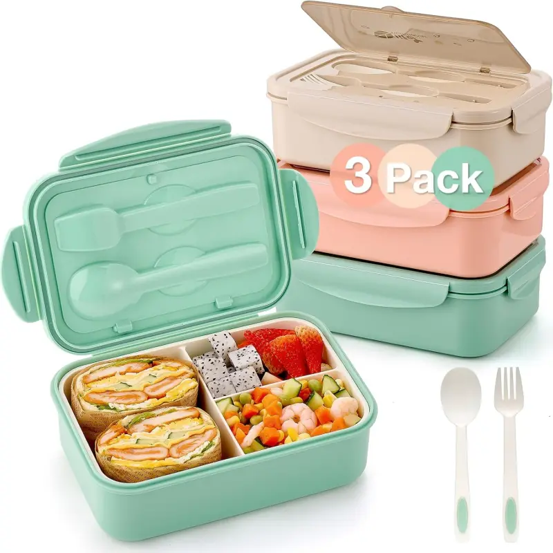 1100 ML Bento Lunch Box With Spoon & Fork