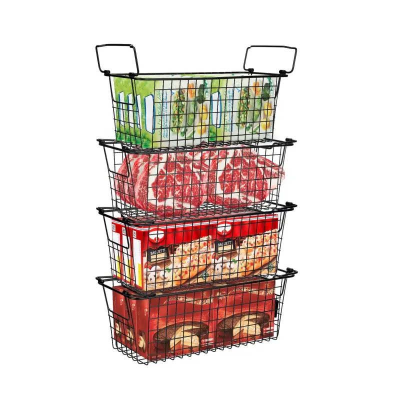 Deep Freezer Organizer Baskets for Chest Freezer