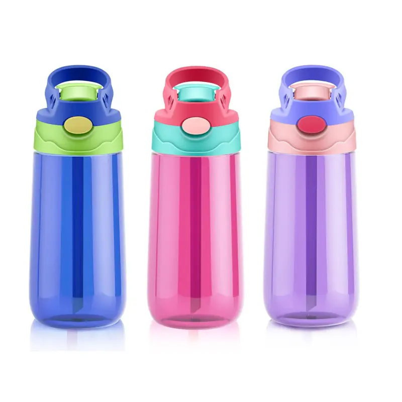 16 OZ Kids Water Bottle with Straw