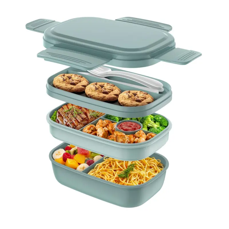 3 Stackable Bento Lunch Containers Wholesale