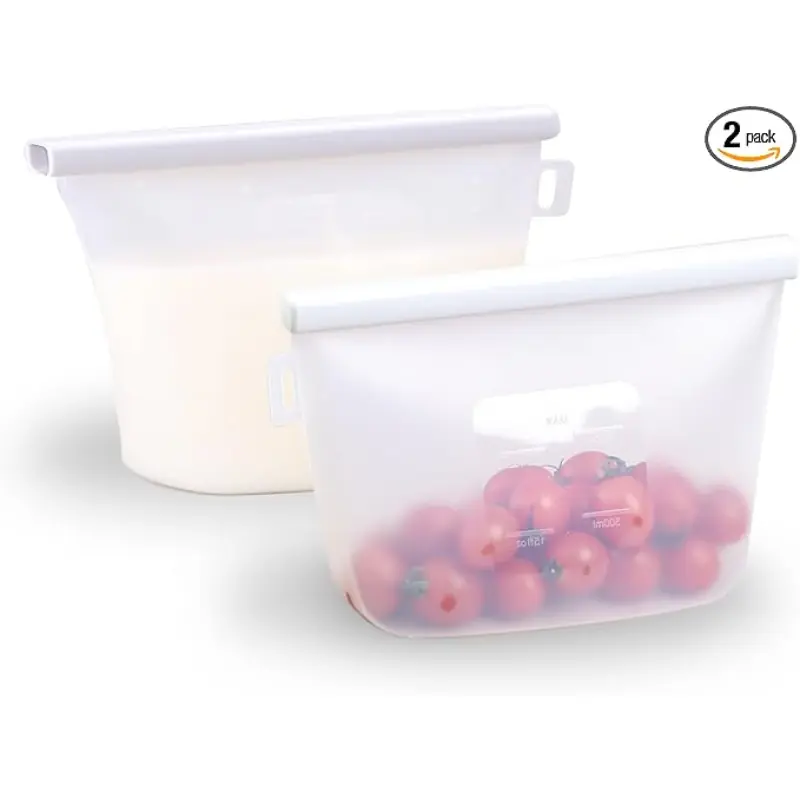 Mayorista de bolsas reutilizables de silicona para almacenar alimentos