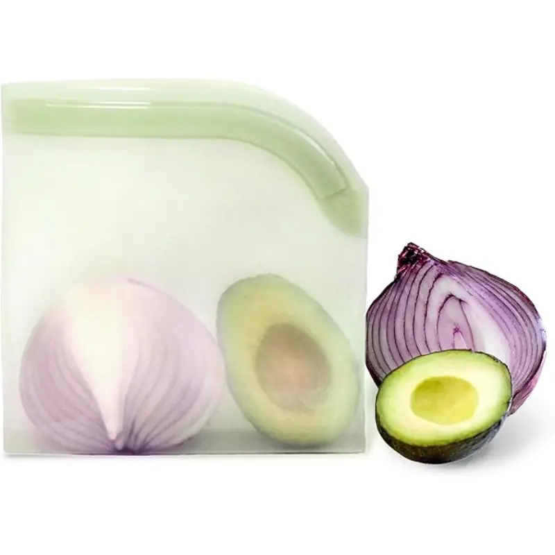 Mayorista de bolsas reutilizables de silicona para almacenar alimentos