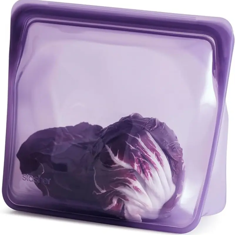 Recipientes reutilizables de silicona para almacenar alimentos