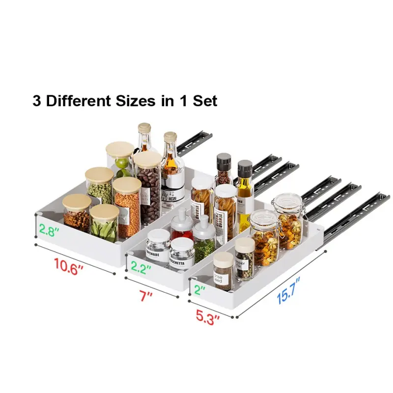 Organizador extraíble para armario, paquete de 3 unidades