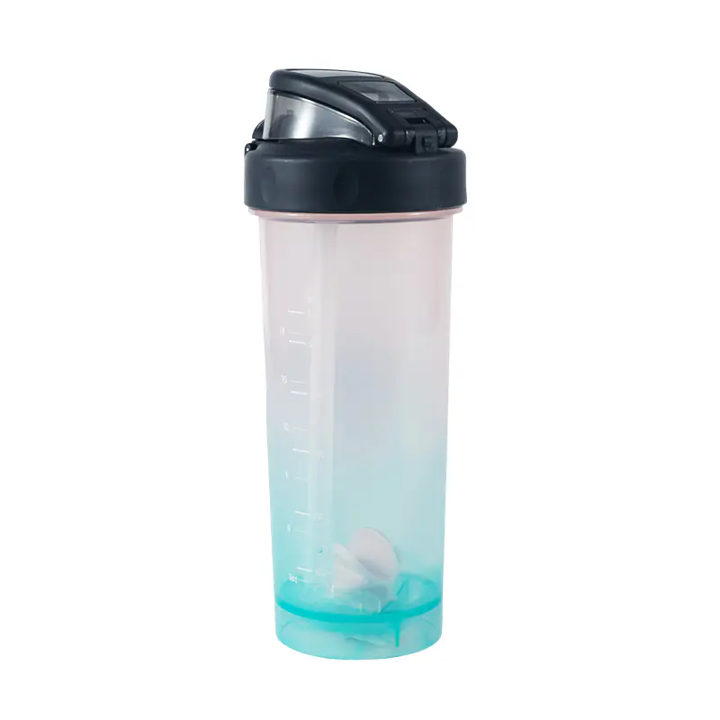 Portable Gradient Sports Shaker Bottle