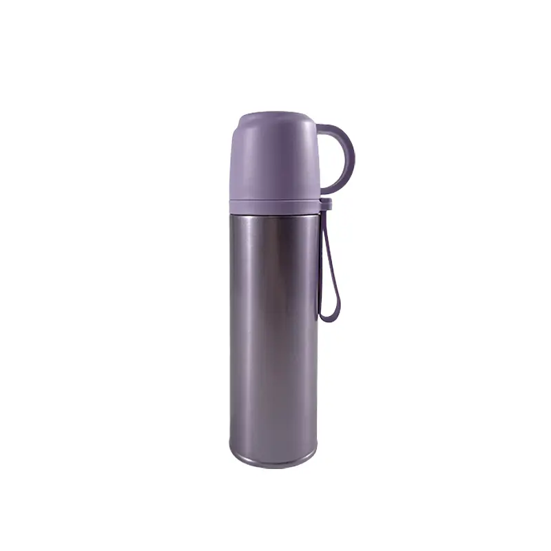 Theme: Minimalist Insulated Flask with Portable Strap - Handle