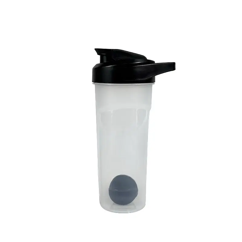 Sports Shaker Bottle with Mixer Ball and Flip - Top Lid
