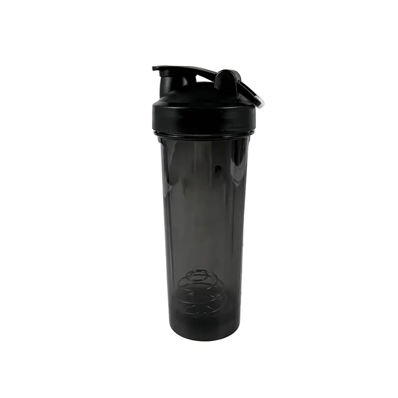 26oz Black Fitness Shaker Bottle with Mixing Ball Wholesale