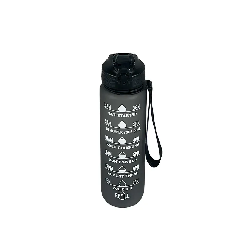 1L Water Bottle with Time Marker