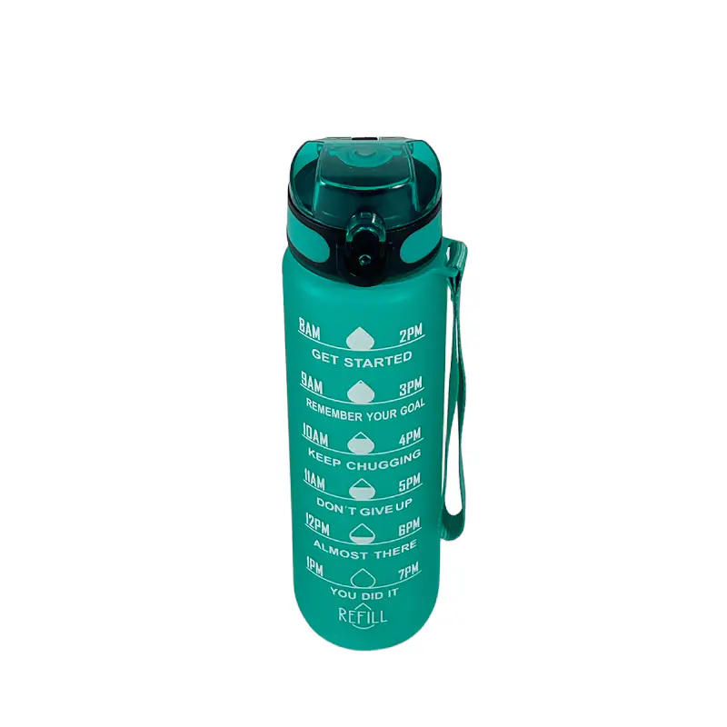 1L Plastic Water Bottle with Carry Strap Wholesale