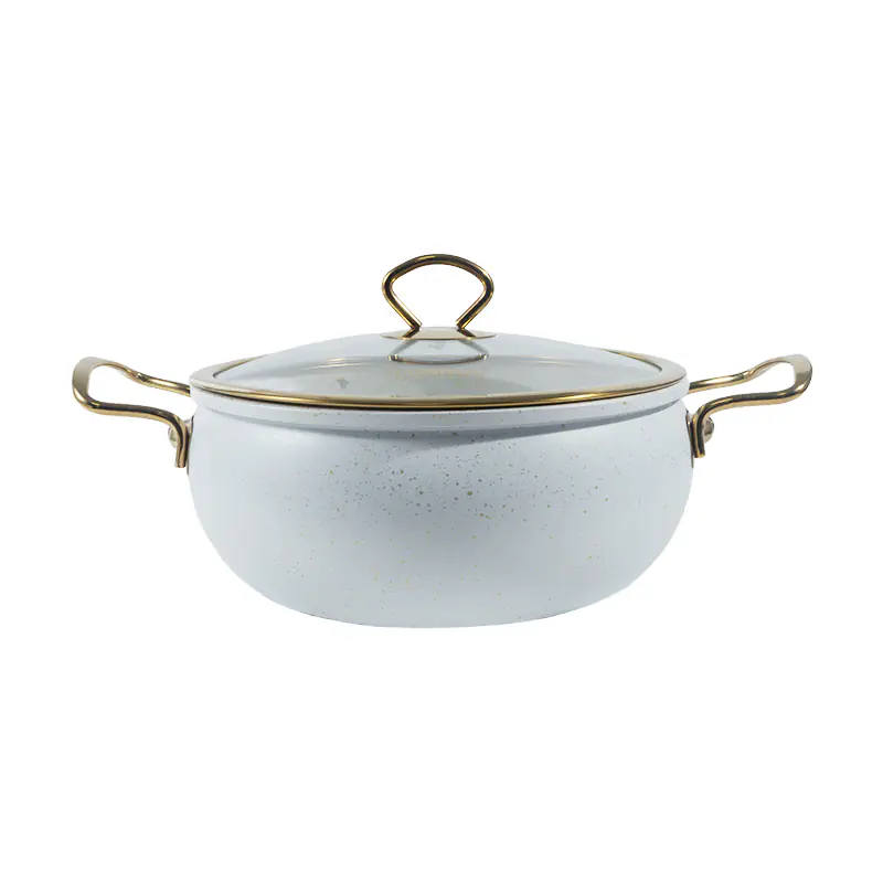 Pressed 24cm Aluminum Casserole with Lid Wholesale