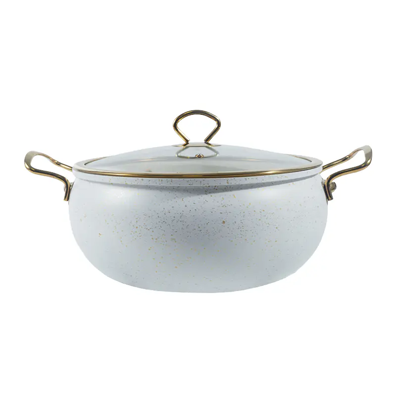 Pressed 28cm Aluminum Casserole with Lid Wholesale