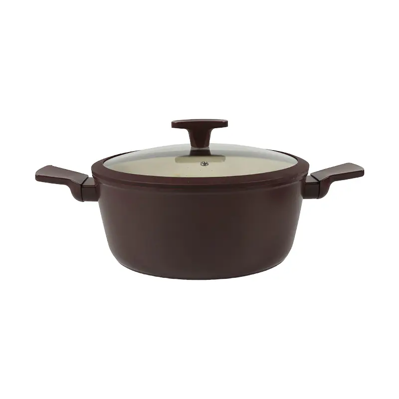 Forged 26cm Aluminum Casserole- with Glass Lid Wholesale