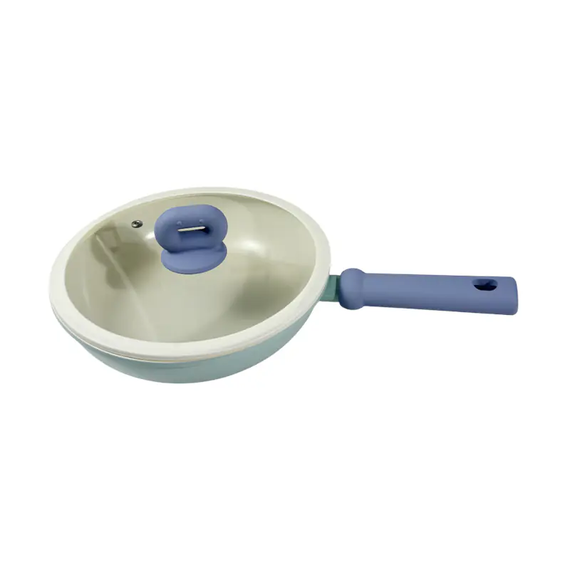 Carbon Steel 24cm Frypan with Lid Wholesale