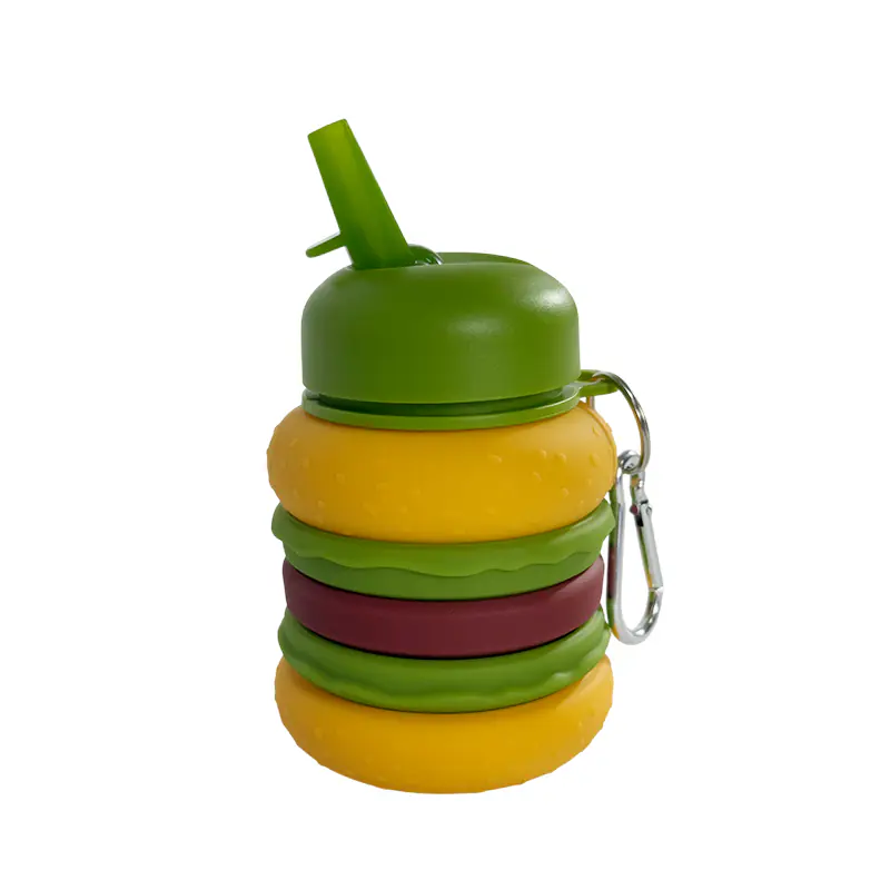 Hamburger - Shaped Collapsible Water Bottle Wholesale
