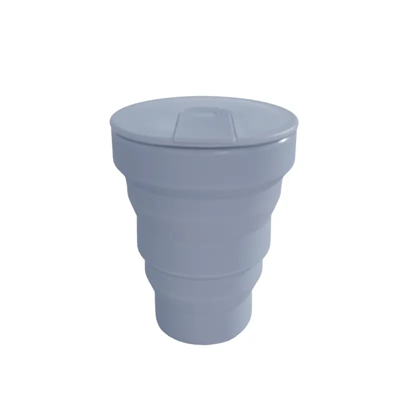 Collapsible Silicone Water Bottle with lid - portable, leak - proof Wholesale