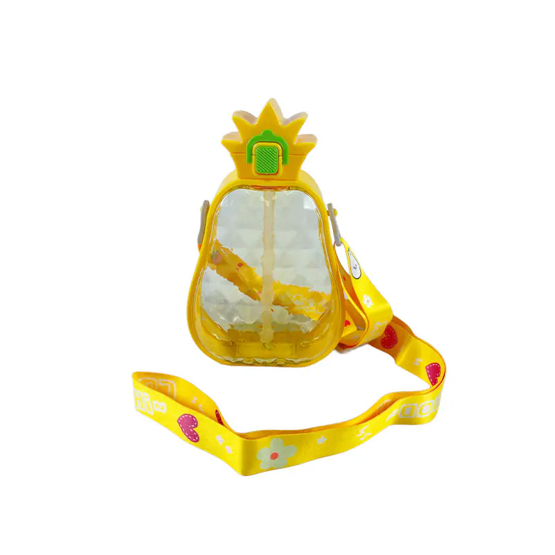 Cute Pineapple - Shaped Kids' Water Bottle with Adjustable Strap Wholesale