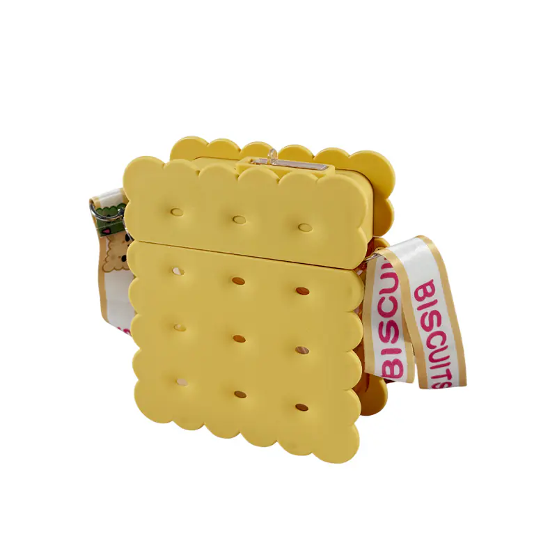 Cute Biscuit-Shaped Kids Water Bottle Wholesale with Strap