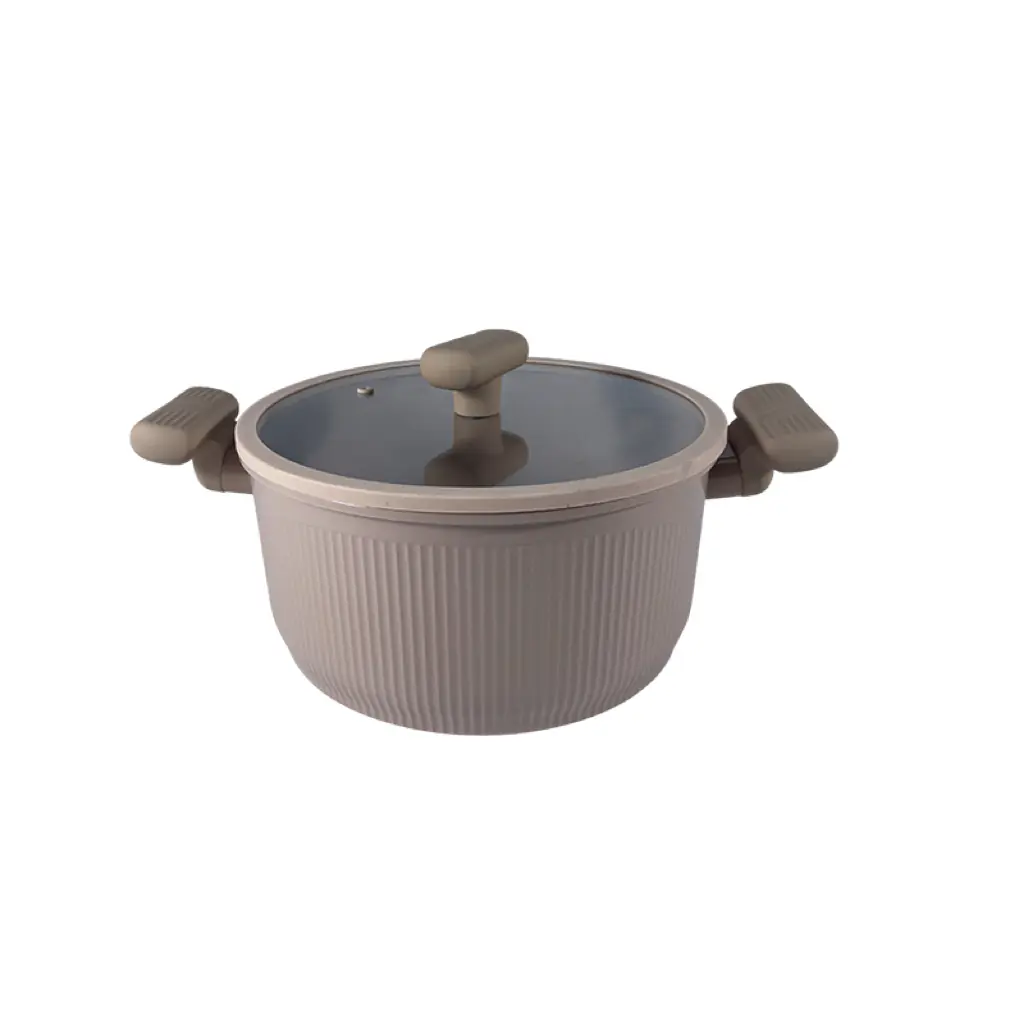 Die-cast Aluminum 24cm Casseroles with lid Wholesale