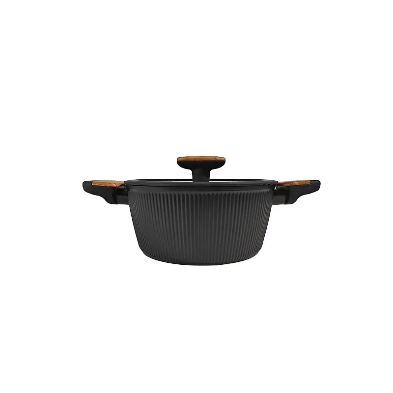 Sleek Ribbed Nonstick Casserole Supplier Picture4