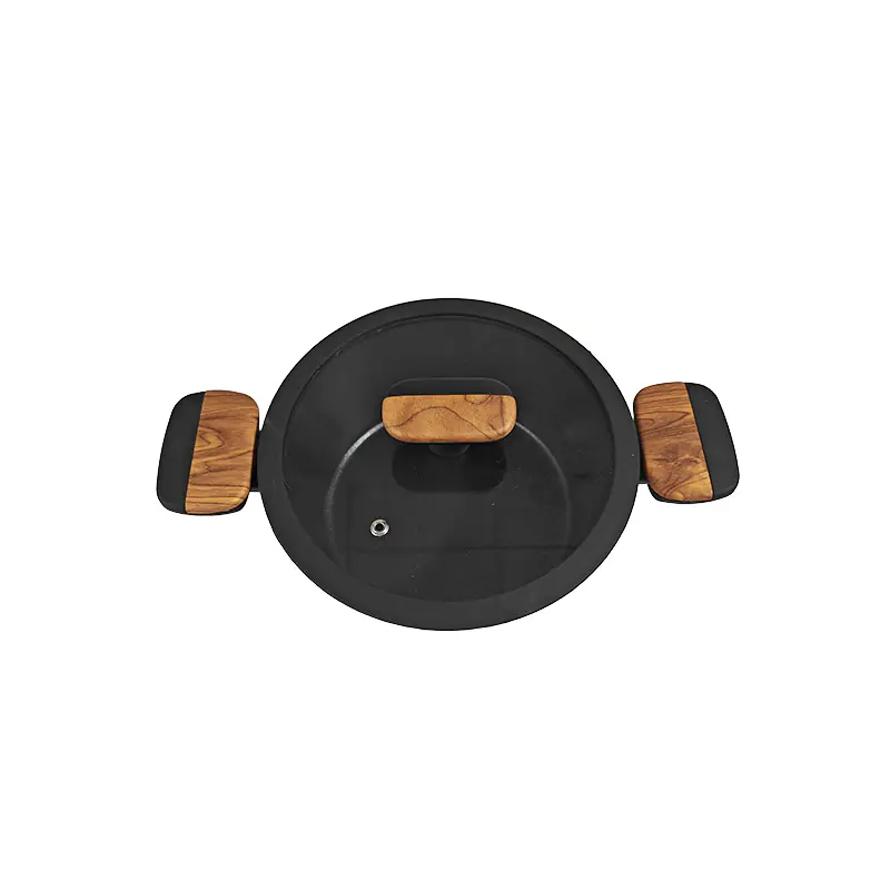 Sleek Ribbed Nonstick Casserole Supplier Front