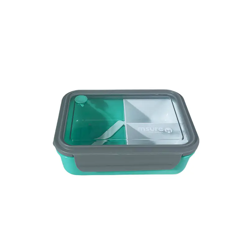 3-Compartment Lunch Box With Fork