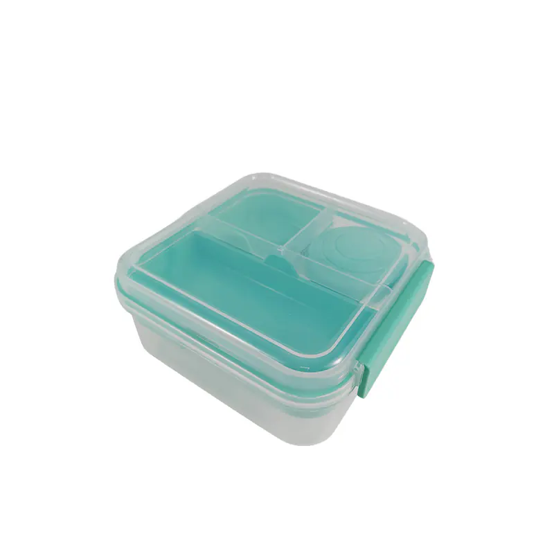 Sleek Turquoise Bento Lunch Box with Accessories for Wholesale
