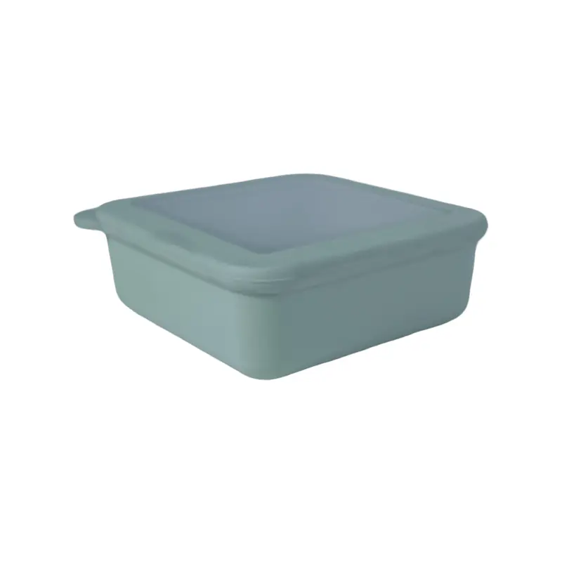 Minimalist Sage Green Lunch Box with Divider for Wholesale