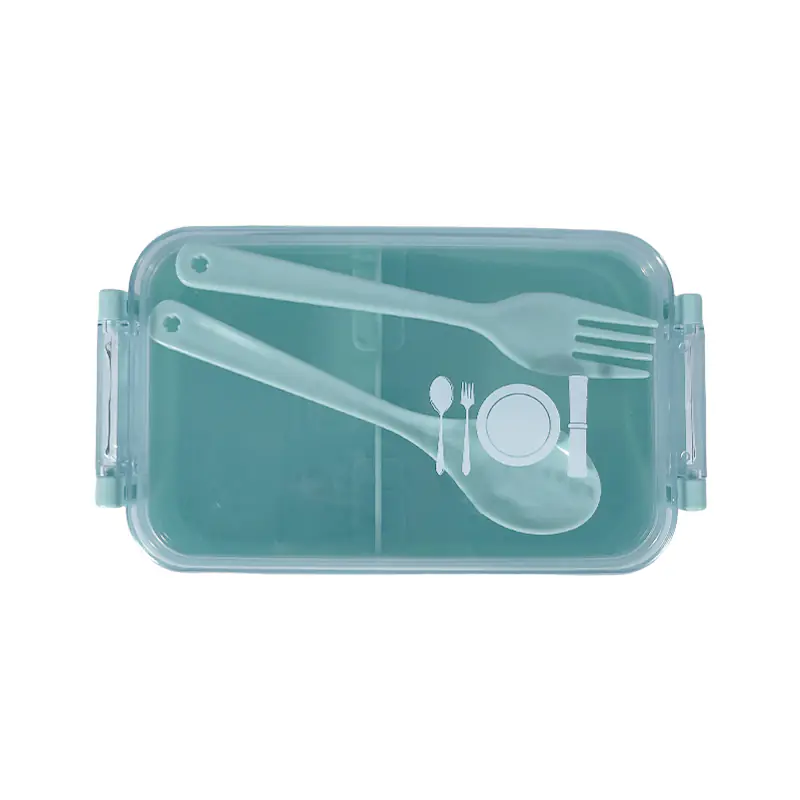 Chic Mint Green Lunch Box with Utensils for Wholesale