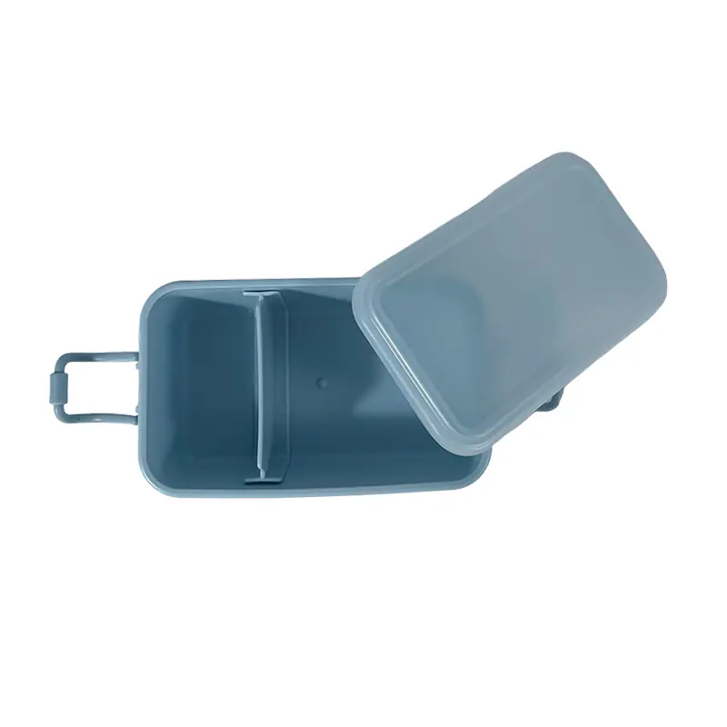 Elegant Light Blue Lunch Box with Divider for Wholesale