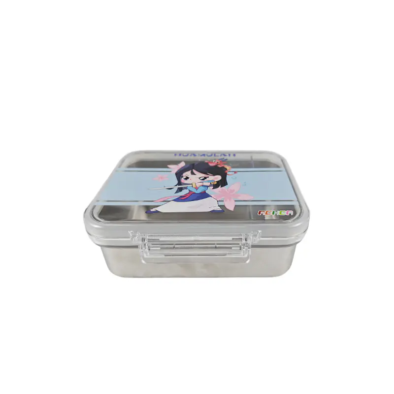 Mulan-Themed Stainless Steel Lunch Box Supplier Front