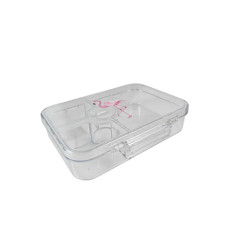 3 Compartment Clear Lunch Box Containers Supplier--Front