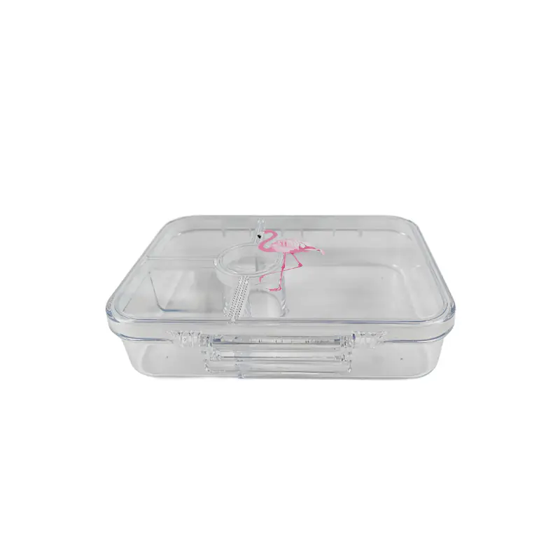 3 Compartment Clear Lunch Box Containers Supplier