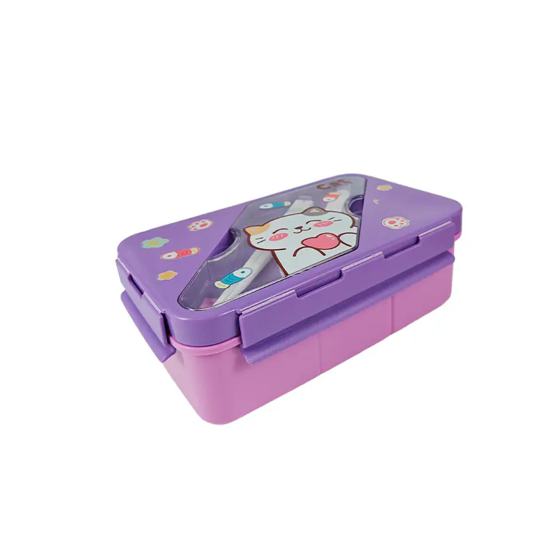 BPA-Free Food Containers with Spoon and Fork Supplier --front