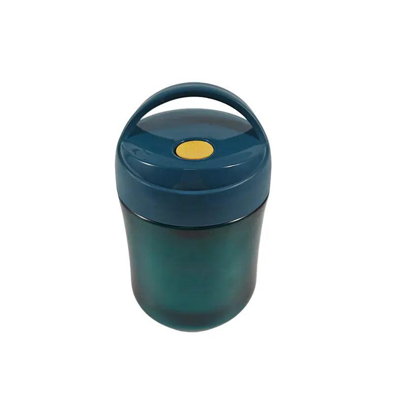 Stylish Teal Insulated Food Jar with Spoon for Wholesale
