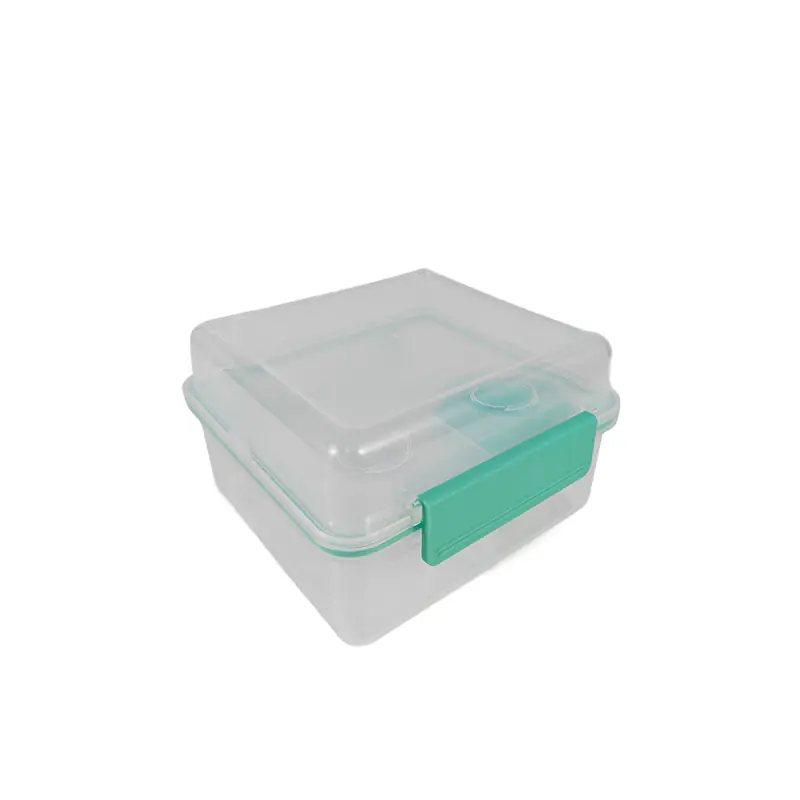 Transparent Multi - Compartment Lunch Box with Accessories for Wholesale