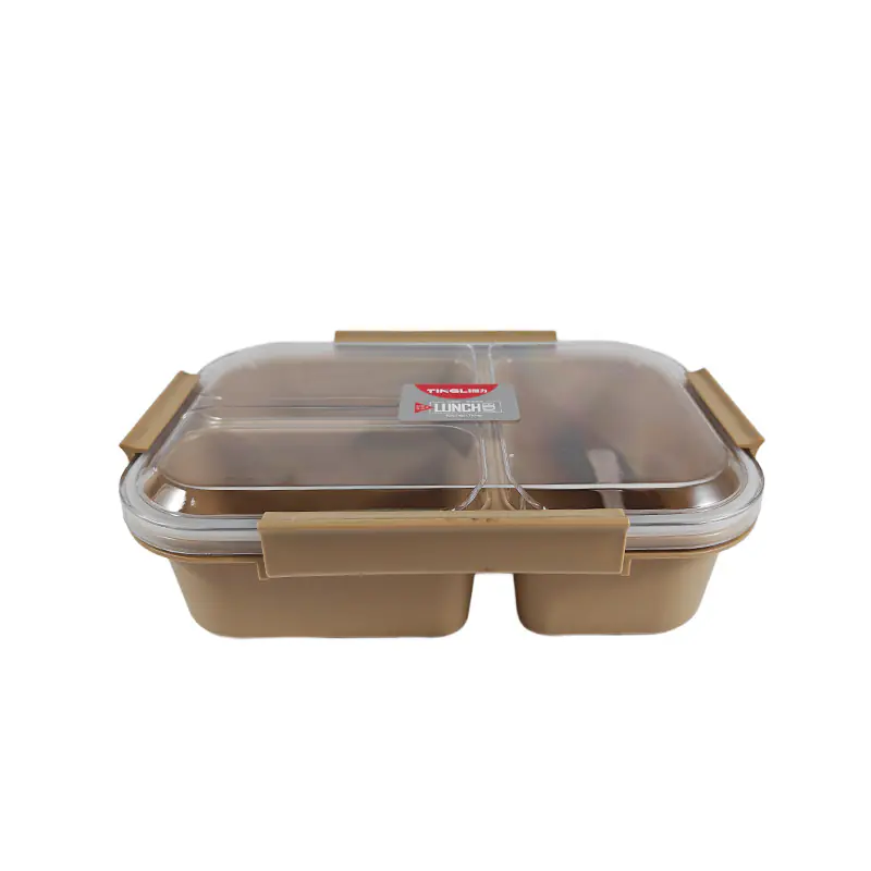 Three-Compartment Minimalist Lunch Box