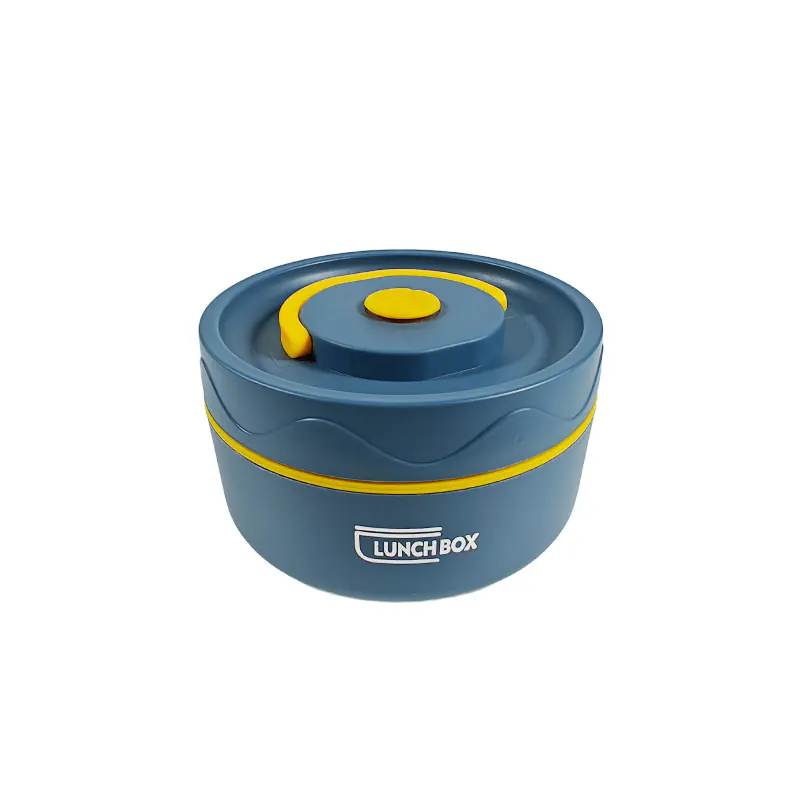 Round Lunch Box with Handle