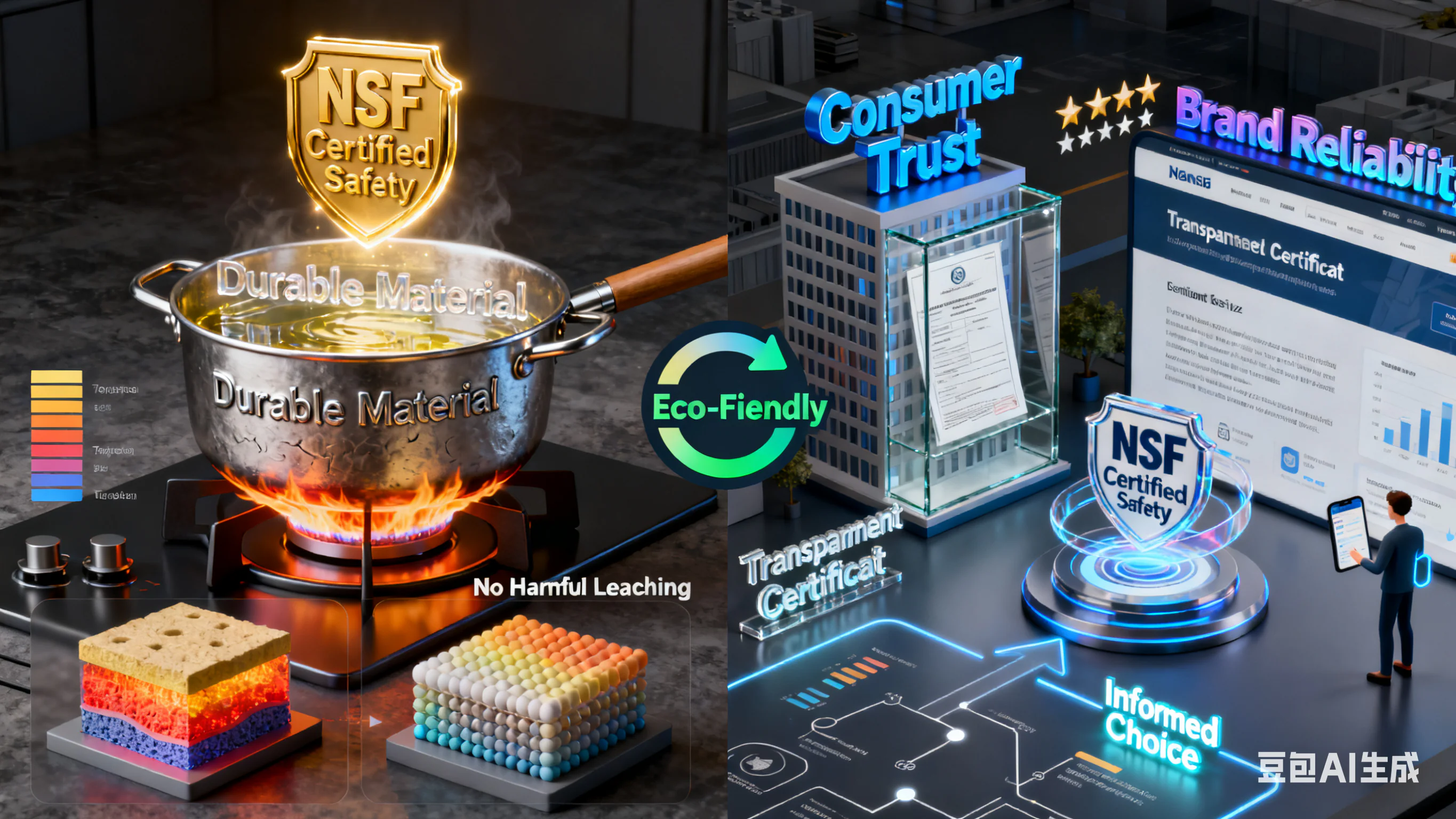 Verificación de autenticidad del logotipo de los utensilios de cocina