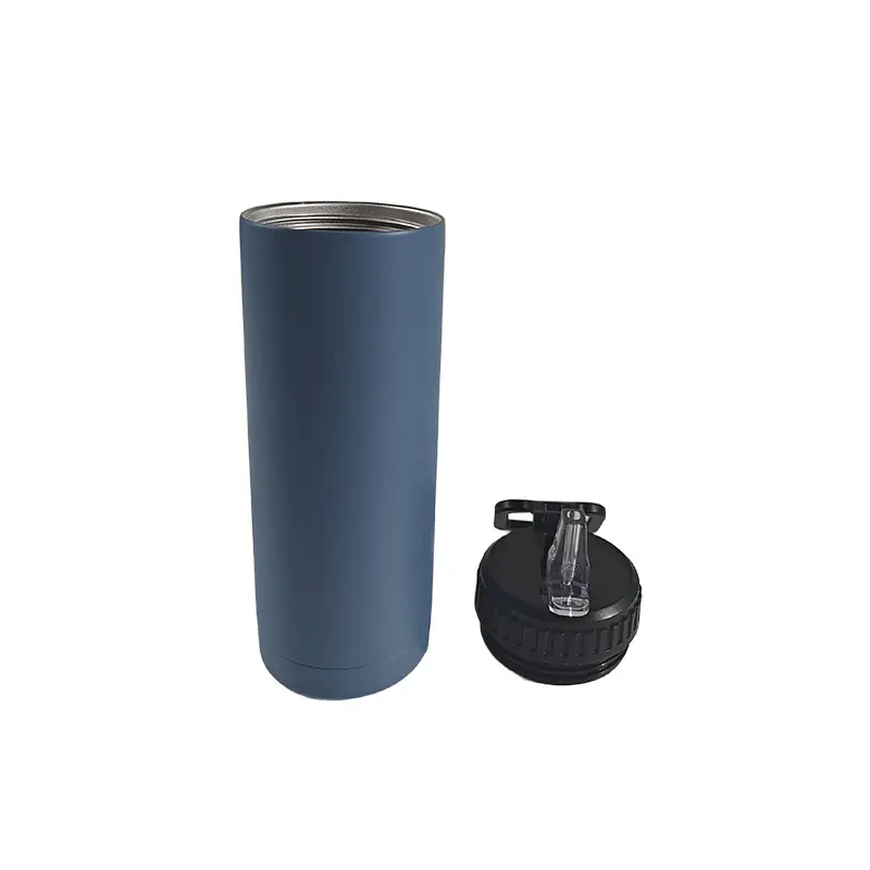AU-BT0223(1)-2025111107303247 Stylish Blue Stainless Steel Water Bottle with Straw for Wholesale