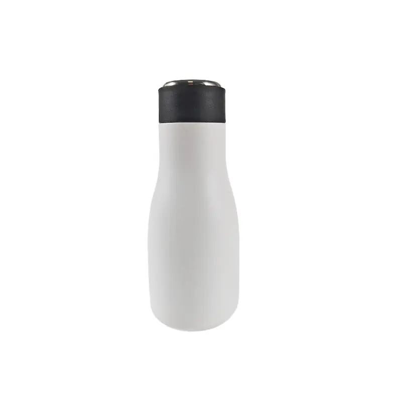 AU-BT0225(2)-2025111107422954 Minimalist White Stainless Steel Water Bottle with Carry Strap for Wholesale