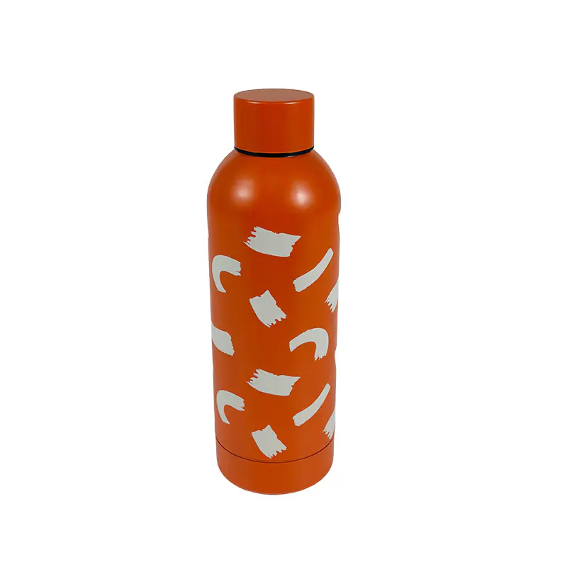 Orange Energetic Stainless Steel Bottle