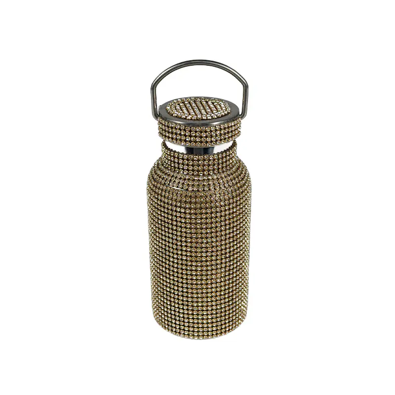 Bling Rhinestone Stainless Steel Thermal Bottle Wholesale-3
