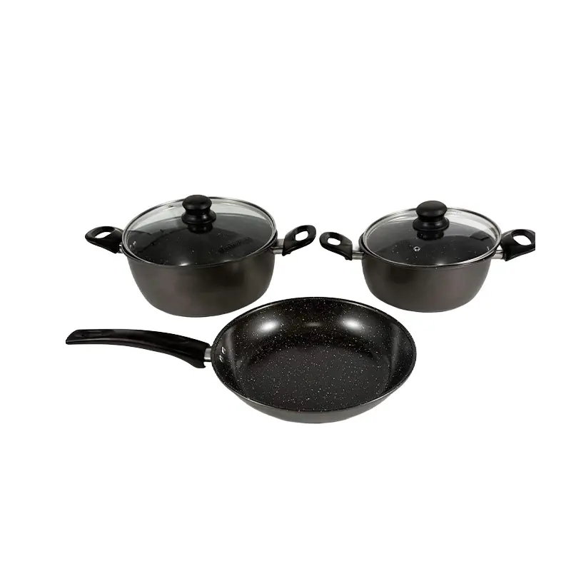 Premium Marble Non-Stick Cookware Set Wholesale -front