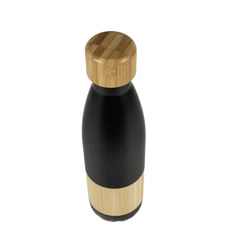 bamboo stainless steel water bottle wholesale-1